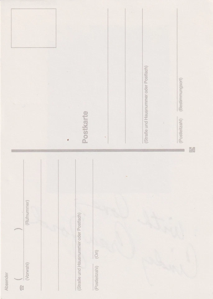 CINDY CRAWFORD Original Autogramm signierte Briefkarte frühe Signatur 90er Jahre - Bild 2 von 2