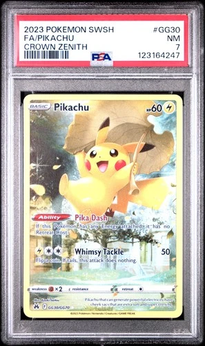 PSA 7 Pikachu Crown Zenith #GG30 2023 Pokemon Crown Zenith 123164247