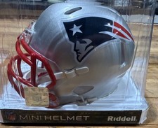 Julian Edelman Autographed Patriots Mid-Size Speedflex MIDI Helmet JSA