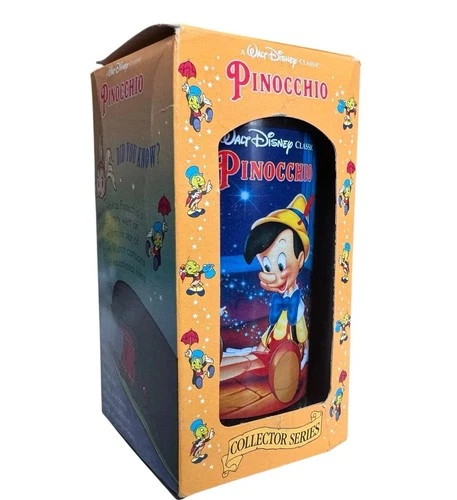 Vintage Pinocchio 1994 Walt Disney Collector Series Burger King Coca Cola Cup