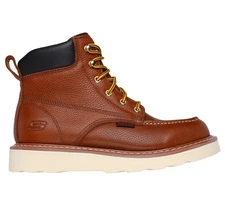 Men's Skechers Kadmiel Bennot Work Boot Red Brown 200180