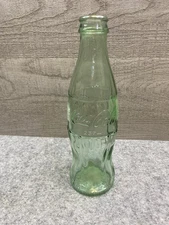 Coca-Cola Embossed Soda Bottle 237ml Green Glass Roswell NM