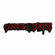Cannibal Corpse Logo Embroidered Iron On Patch - Music Rock Band 101-N