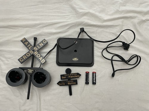 American Train Railroad Signal Cross San Fran Santa Monica Working Light Sound