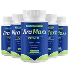 (5 Pack) Vira Maxx Power, ViraMaxx for Men to Enhancement Support Health Stamina