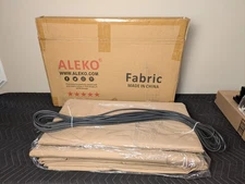 (NEW) ALEKO Fabric Replacement For 16' x 10' Retractable Awning (Color: Sand)