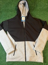 DSG Sport Fleece Jacket Youth Boys XLSherpa Lined Full Zip Gray Black 60 MSRP