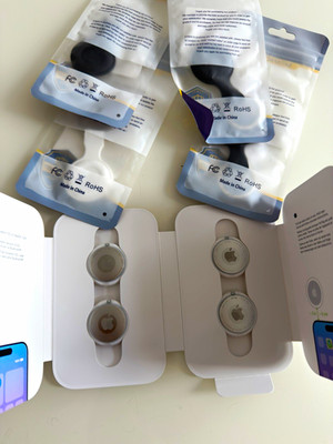 4 x Apple AirTag Tracker Stück Weiß OVP