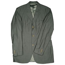 JOOP 98 sport coat grey men's jacket blazer business virgin wool noble wedding gloss