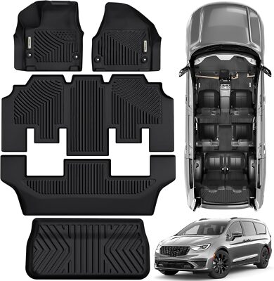 #ad OEDRO Floor Mats amp; Cargo Mat for Chrysler Pacifica 2017 2025 No Hybrid Models $102.69