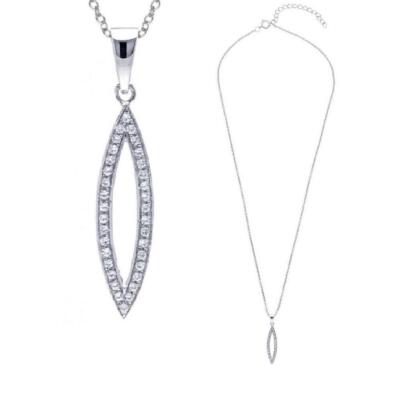 Collier Pendentif Micro En Argenté - Marque Ilema Bijoux - Neuf Avec Étiquettes