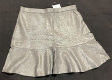 New Tommy Hilfiger Skirt size 12/14 Silver Gray Girls NWOT