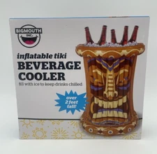 Big Mouth Inflatable Tiki Beverage Holder Big 2ft Tall Summer Pool Party Cooler