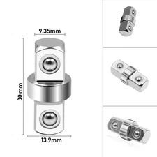 1x Wrench Extension Rod 3/8 Socket Adapter,Double Head Square,3*1.4cm Non-slip