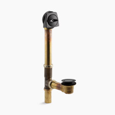 Kohler Clearflo 1-1/2" Tub Drain Kit with Overflow -K-7160-TF-BKB -BRUSHED BLACK