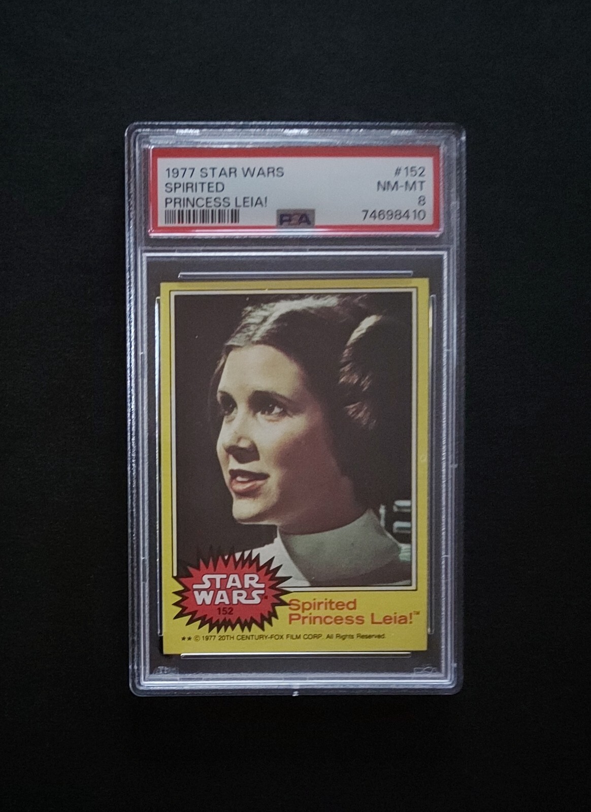 1977 Topps Star Wars #152 Spirited Princess Leia PSA 8 NM-MT