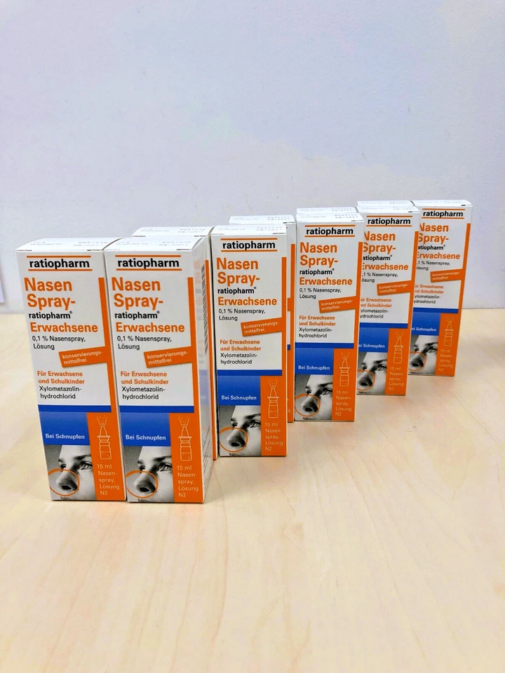 10x NASENSPRAY ratiopharm Erwachsene bei Schnupfen 15ml PZN 999848