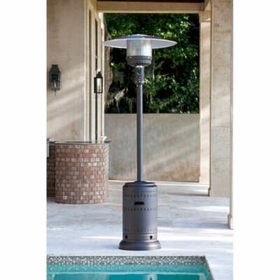 Fire Sense 46,000 BTU Gray Commercial Patio Heater Same Day