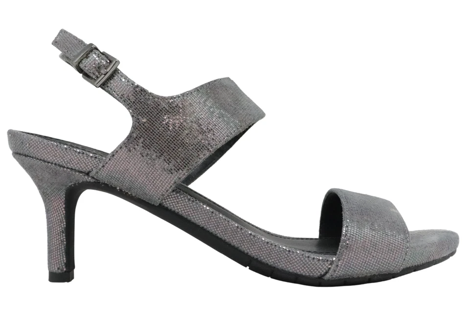 Sandalia de Vestido Kenneth Cole Reaction Dee Dos Bandas Talla 7 MED Estaño LR22DTB03 Foto 3 de 4