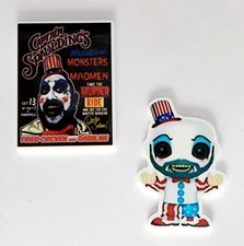 Horror Halloween movies Charms (hard) For Croc Style Shoes or similar items 2pc 