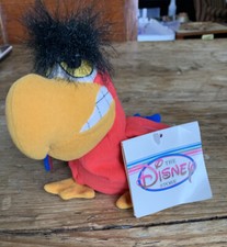 The Disney Store Aladdin Parrot Iago Mini Bean Bag-Beanie New With Tag