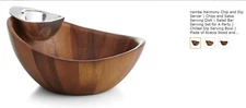 nambe Harmony Chip and Dip Server MT0778