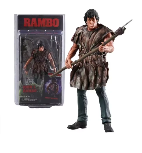 RAMBO NECA ACTION FIGURE 16 CM CON SCATOLA 🚛SPED.TRACCIATA GRATUITA - Immagine 2 di 4