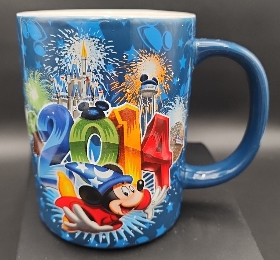 Walt Disney World 2014 Coffee Mug Mickey 3d Ceramic Wizard Fantasia