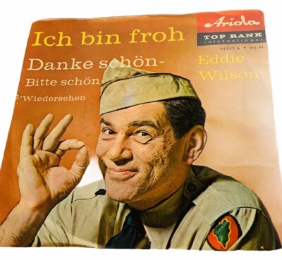 Vinyl Record 45 rpm vtg Germany Eddie Wilson danke schon ich bin froh ariola