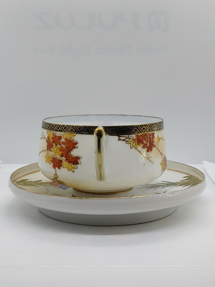 九谷烧薄胎瓷器 Japanese Kutani Yaki Super Thin Porcelain Tea Set