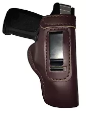 LT CUSTOM MAHOGANY IWB Leather Gun Holster YOU CHOOSE:rh,lh-laser-slide-belt-mag