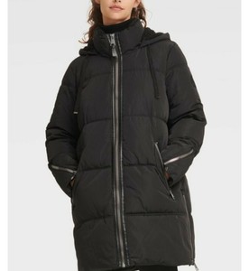 dkny long down jacket