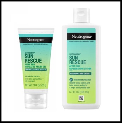 Neutrogena Sun Rescue After Sun Skin Care Sunburn Relief Moisturizer YOU CHOOSE