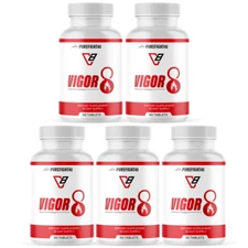 Vigor 8 Premium Formula Dietary Supplement for Peak Performance 5 Bottles