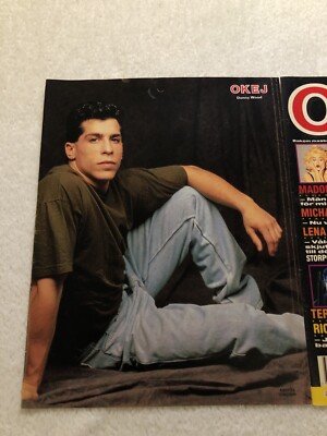 DANNY WOOD 1991 NKOTB Clipping Poster Swedish Music magazine Okej