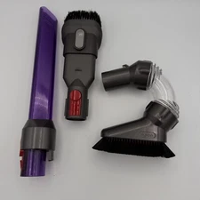 Dyson Attachment Purple Crevice, Curved Multi-Angle Brush, Upholstery Brush