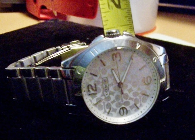 orologio da polso uomo COACH tutto acciaio inox funzionante condizioni pulito. EST 1941