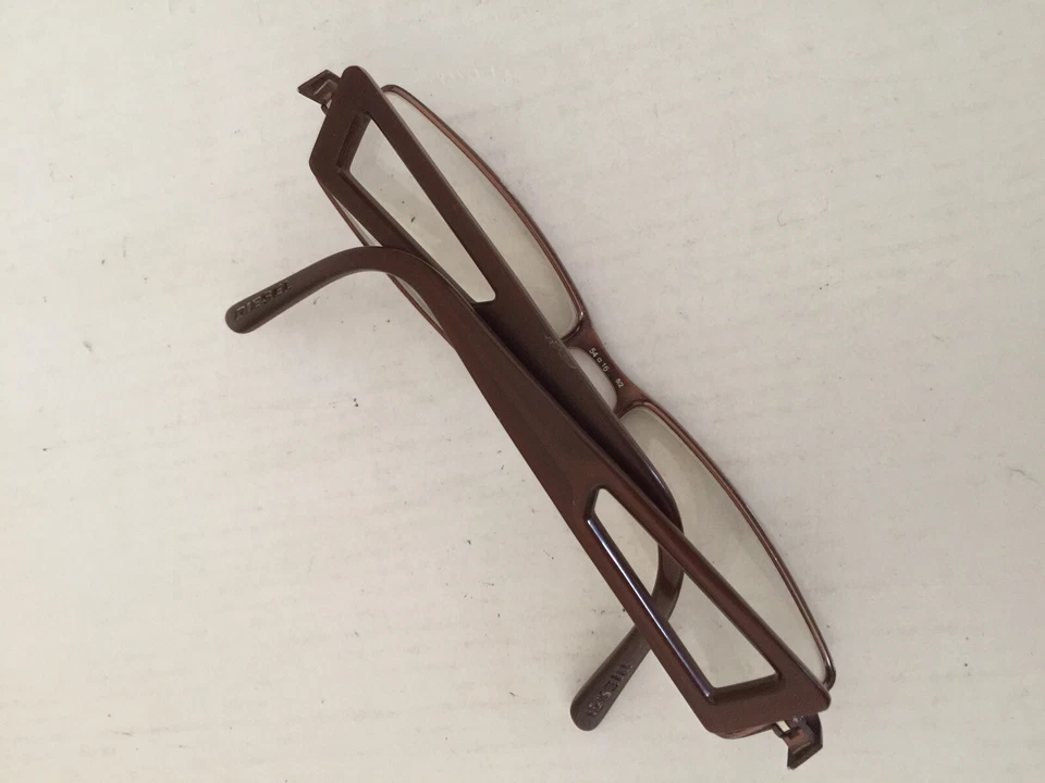 Diesel DV 0086 KOO GAFAS Marrón Rectángulo MARCOS Talla 54[]16 135 Foto 3 de 4