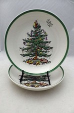 Spode - Christmas Tree pattern - set/lot of 2 Individual Pasta bowls - New