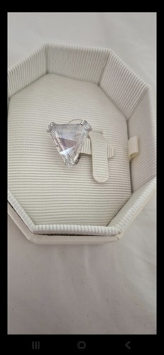 Swarovski Mesmera clip earring, White,Rhodium plated. RRP £55.Limited Time Offer - Picture 2 of 5