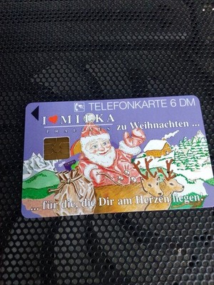 Deutschland Neu Chipkarte I love Milka Schokolade