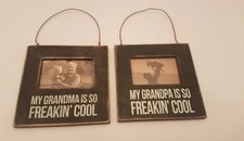 PRIMITIVES BY KATHY MINI FRAME 4.5"x4.5"  Grandma/Grandpa are Cool (NEW)
