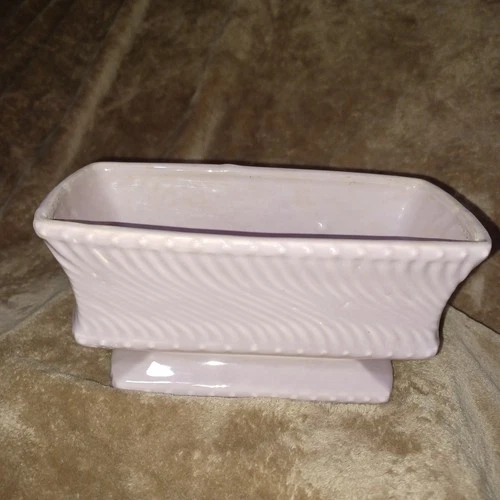 McCoy Pink Swirl Pedestal Planter9..5"x4.5"x4.5"