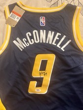 TJ McConnell #9 Signed Autographed Indiana Pacers Jersey (PSA/DNA) COA