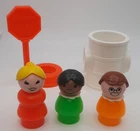 Fisher Price Little People #2550 School House Parts Lot of 5 VTG 1980's