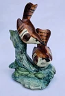 Stangl Pottery Double Wren Bird Figurine  3401D 6.5 Tall Vintage No Damage