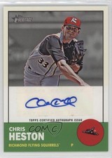 2012 Topps Heritage Minor League Edition Real One Chris Heston #ROA-CH Auto 0re5