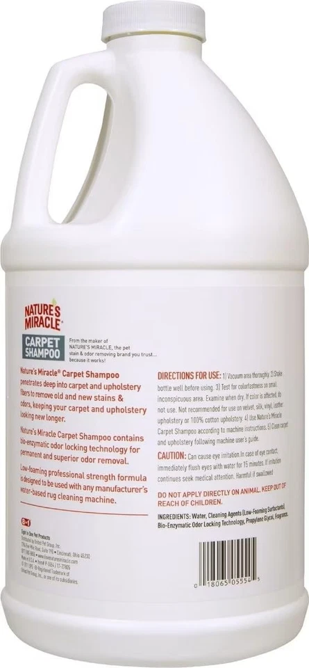Nature’s Miracle Carpet Shampoo, Deep-Cleaning Pet Stain And Odor Remover, 64 OZ - Image 2 of 4