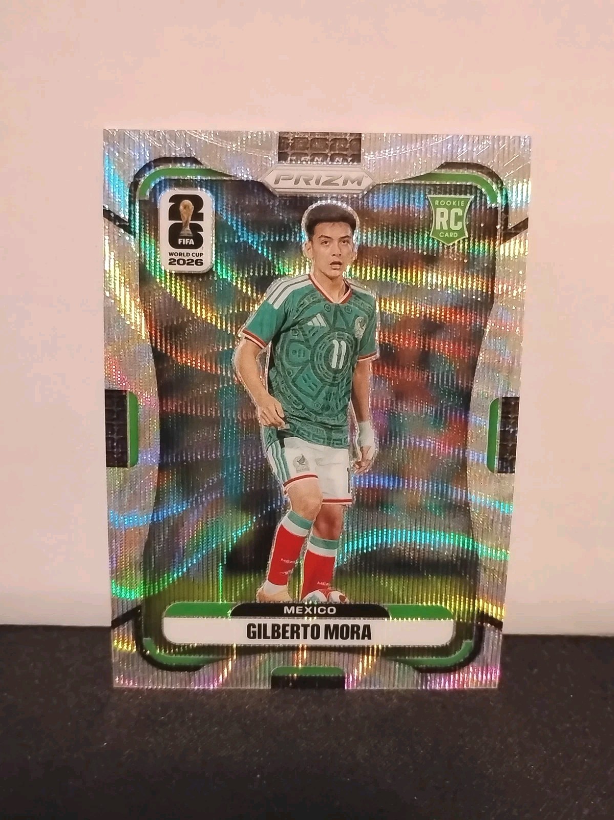 2026 Panini Prizm FIFA World Cup Gilberto Mora Silver Wave Prizm RC #290 Mint 