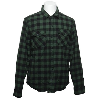 Vintage Industries, Flanellhemd, Größe: L, HARLEY SHIRT, Grün/Schwarz #YVG
